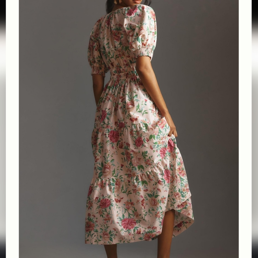 Anthropologie The Somerset Maxi Dress Puff Sleeve Edition - Picture 7 of 15